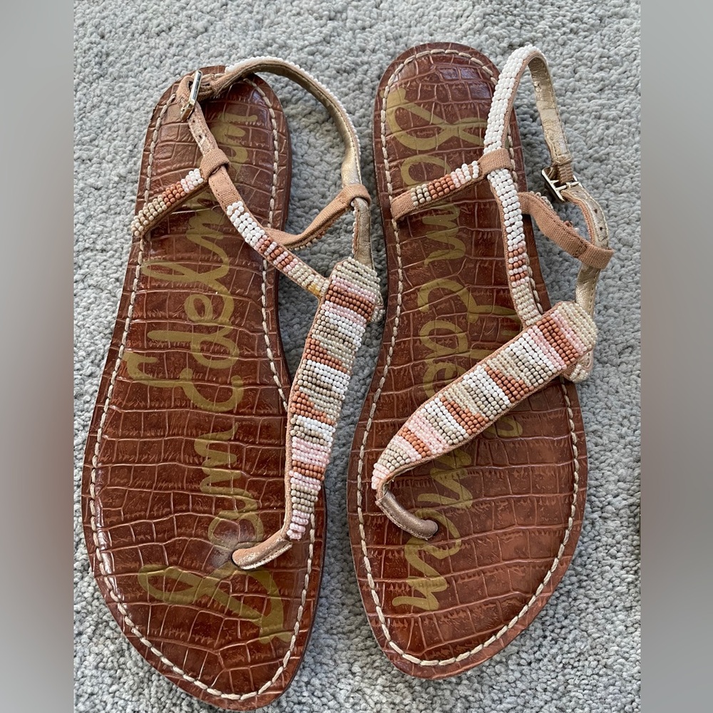 Sam Edelman Gigi beaded sandals. Great condition. No defects noted.